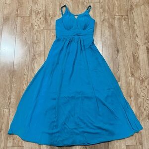 Elegant Teal Sleeveless Dress